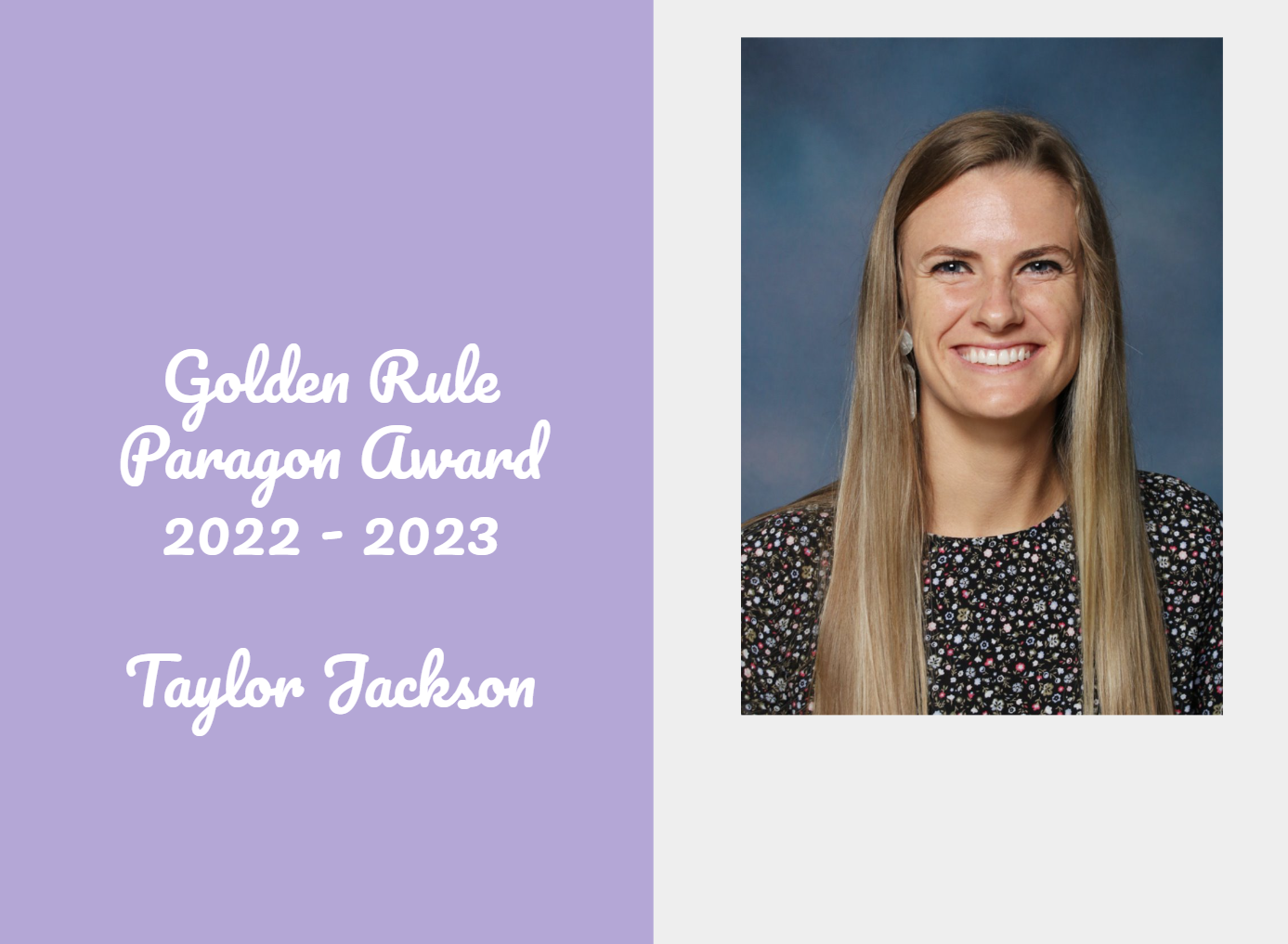 Golden Rule Paragon Award Winner